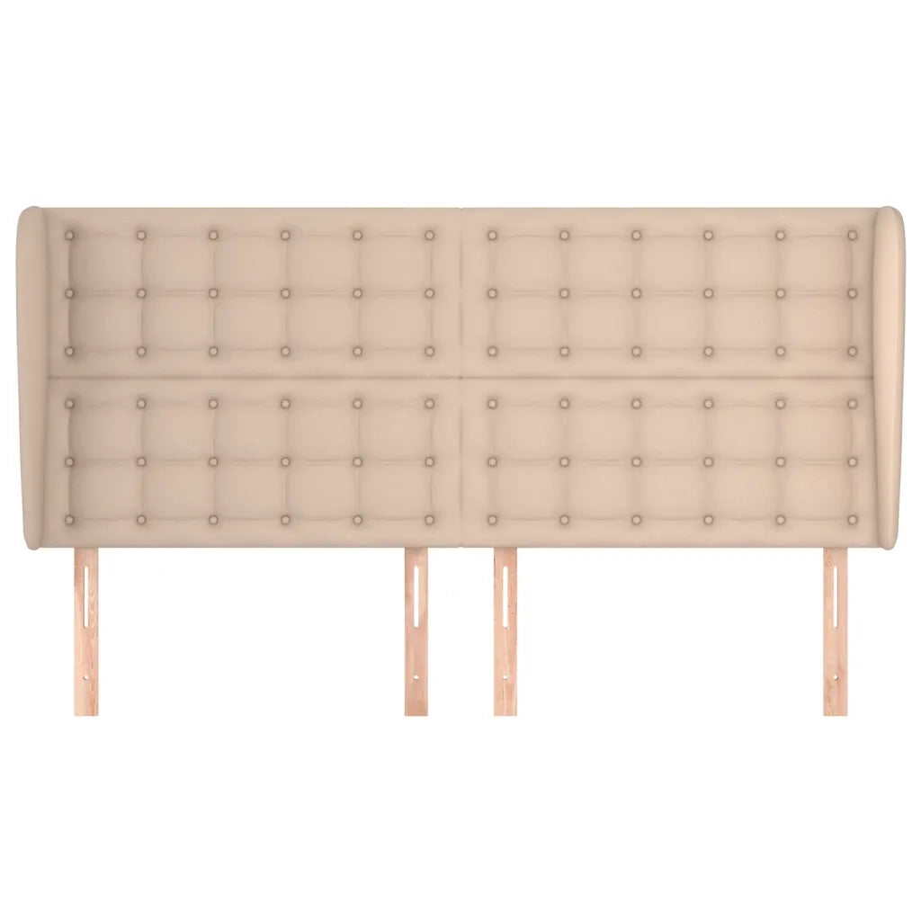 Testiera | Testata ad Orecchio Cappuccino 183x23x118/128 cm in Similpelle