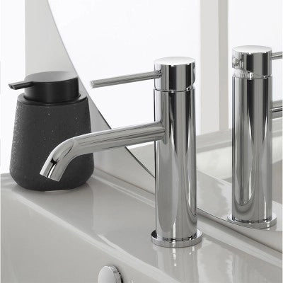 Set rubinetti lavabo bidet e doccia a due vie in acciaio inox Nuego