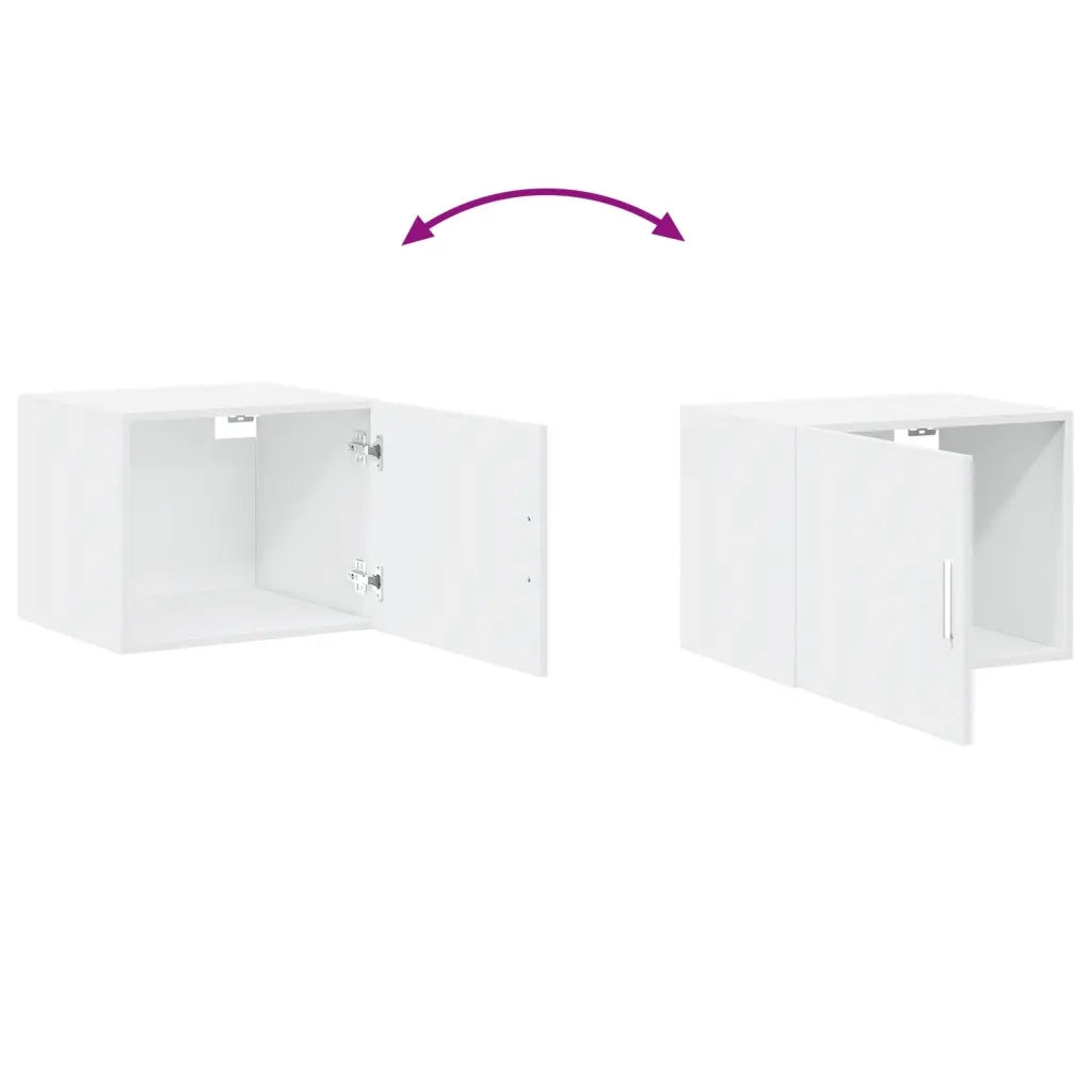 vidaXL Mobile a Parete Bianco 50x42,5x40 cm in Legno Multistrato