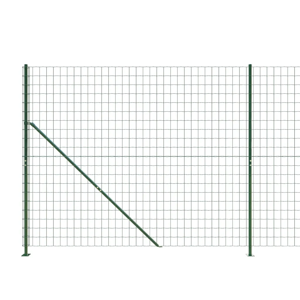 Recinzione Metallica con Flangia Verde 1,4x25 m 154171