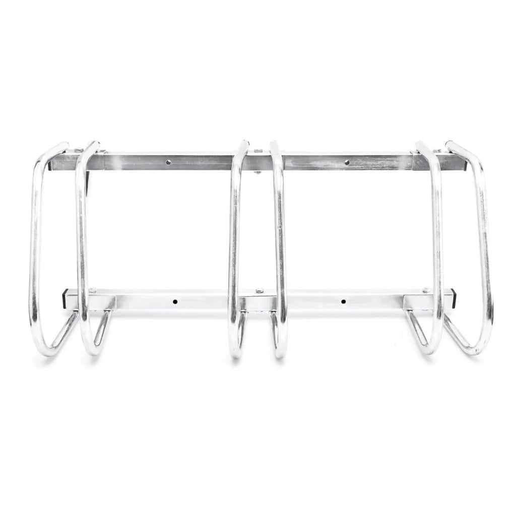 Sistema di deposito per biciclette rastrelliera basculante per 3 biciclette pratico garage montaggio a pavimento o a parete 3413002