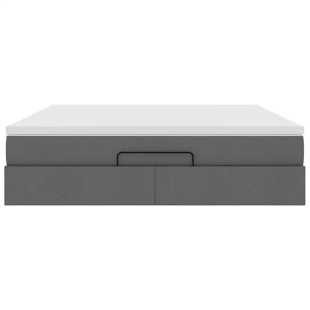 Struttura Letto Pouf con Materasso 180x200 cm in Tessuto 3311128