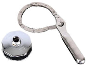 Strumento per filtri lubrificanti da 7,4 cm - Alluminio - 14 Flussi - Tipo Dop - Attrezzo - Duraturo e robusto - Strumento per rimuovere filtro lubrificante