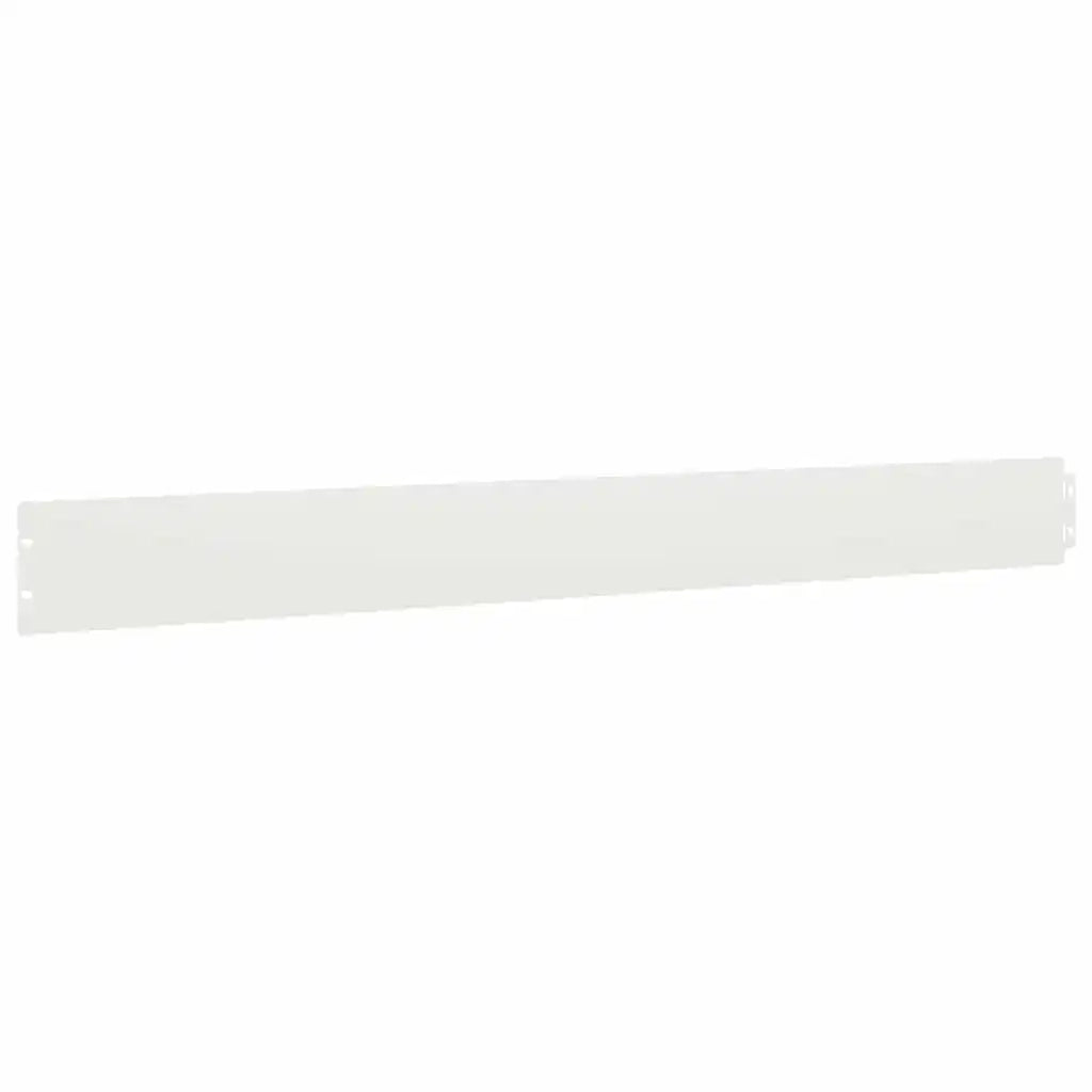 vidaXL Bordure per Prato 10 pz Bianchi Acciaio Laminato a Freddo