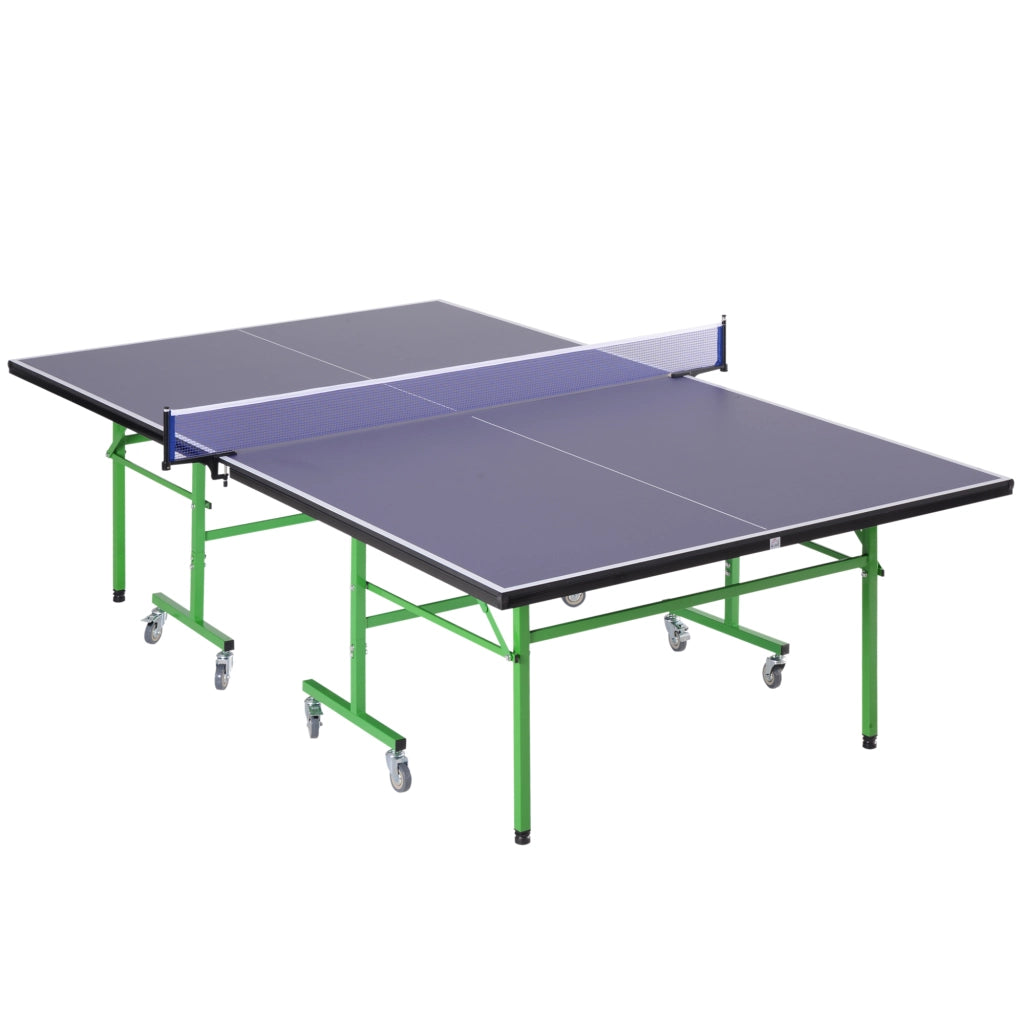 Tavolo da ping pong pieghevole con ruote ¨C zephmum ¨C bianco 152.5x274x76 cm