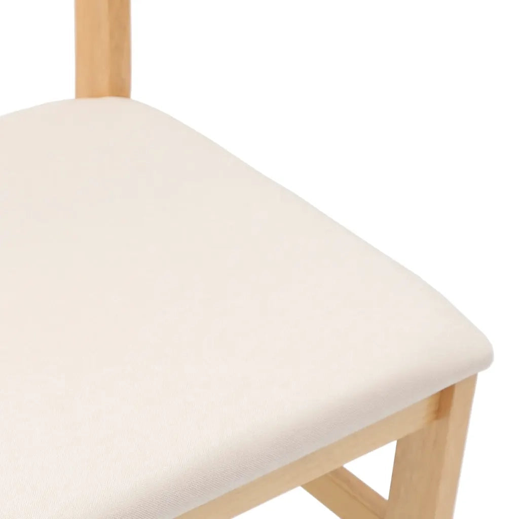 vidaXL Sedie da Pranzo con Cuscini 2 pz in Legno Massello di Hevea