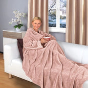 Tappeto per TV con maniglie e zoccolo, 180 x 150 cm, tappeto morbido, molteplici colori, super morbido, flanella microvezelfleece (rosa)