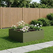 Vaso da giardino Verde Oliva 100 x 100 x 40 cm 8005753