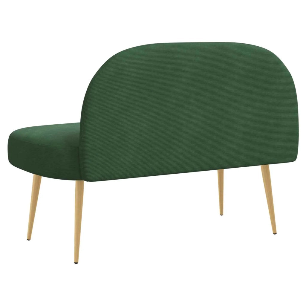 Panchina imbottita con schienale Verde giungla 110 x 60 x 76 cm