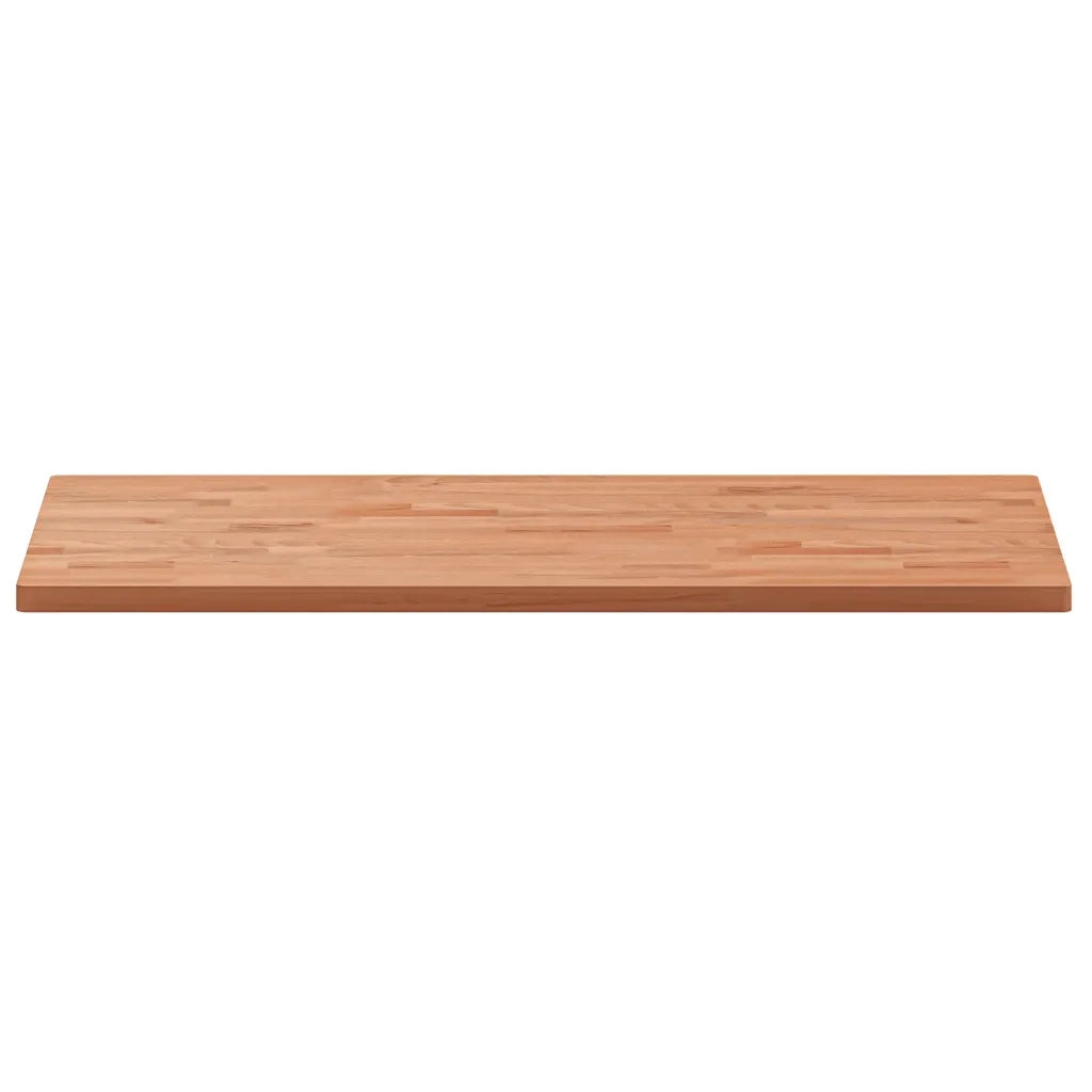 Piano Tavolo 100x50x2,5cm Rettangolare Legno Massello di Faggio