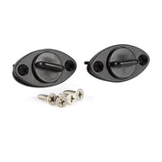 Set di scarico universale per barche - 2 pezzi - Nero - Materiale PP - Per kayak/bara - Con O-Ring per sigillatura - Dimensioni 5,6 x 3,1 x 1,4 cm