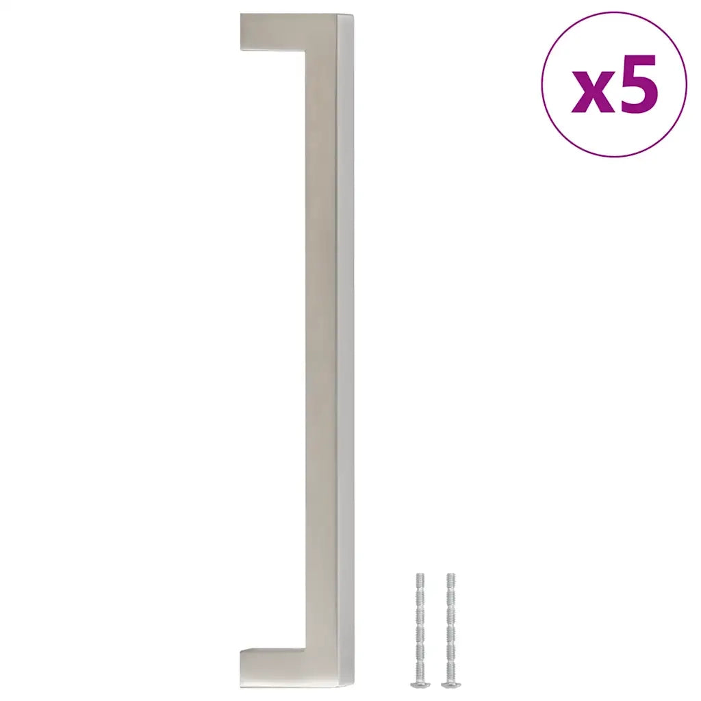 Maniglie per Mobili 5 pz Argento 192mm in Acciaio Inox CFW8355053