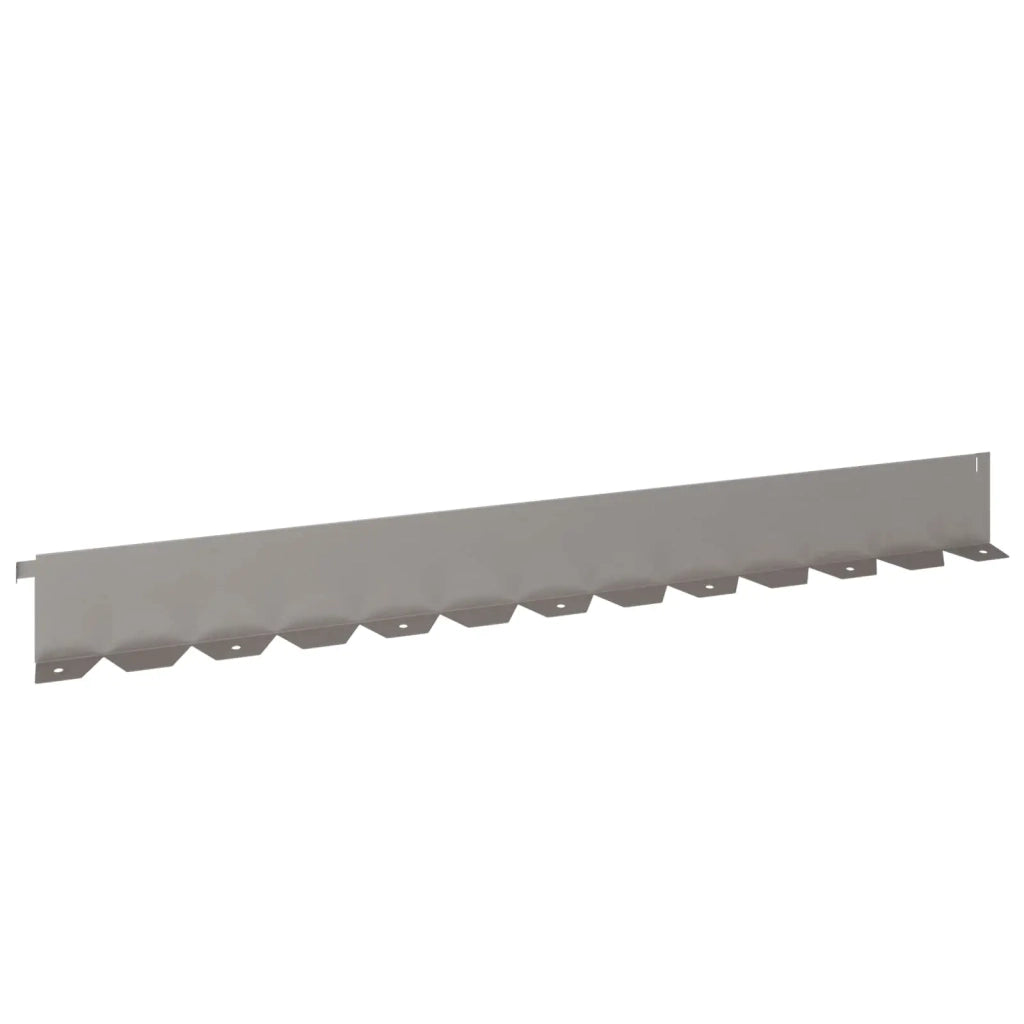 Bordura per Prato 10 pcs 102 x 10 x 4 cm Acciaio Ruggine 8008760