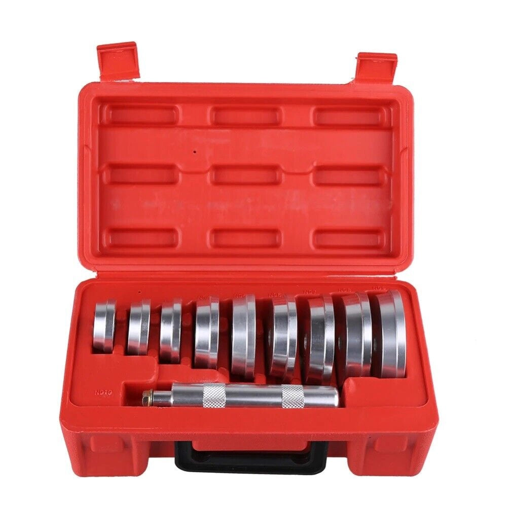 ESTRATTORI CUSCINETTI BOCCOLE SET 10 PZ CON VALIGETTA RUOTE AUTO MOTO CAMION
