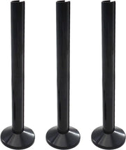 Set di protezioni per tubi neri 200 mm - Set di 3 - Maniglioni per tubi - Protezioni per valvole - Supporto per asciugamano - Protezioni per radiatori - Decorazione per tubi.