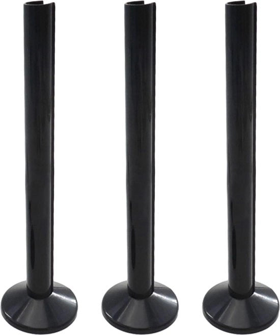 Set di protezioni per tubi neri 200 mm - Set di 3 - Maniglioni per tubi - Protezioni per valvole - Supporto per asciugamano - Protezioni per radiatori - Decorazione per tubi.