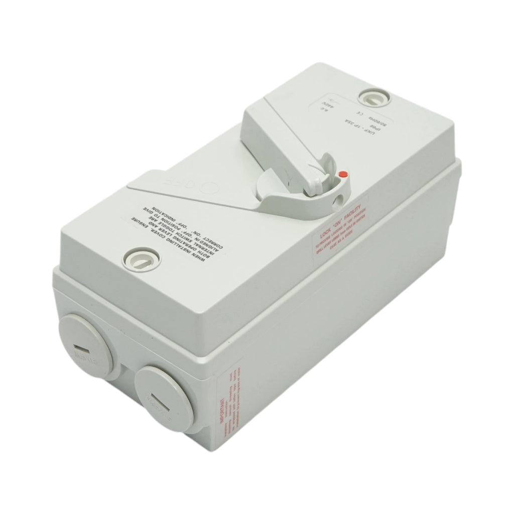 Interruttore sezionatore ON/OFF 1P, 440 V CA, 35 A con protezione IP66