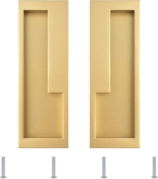 Maniglia per Slitta a Soffitto in Alluminio Giallo con Funzione Antibatterica, da 2 pezzi, inclusa la confezione con viti