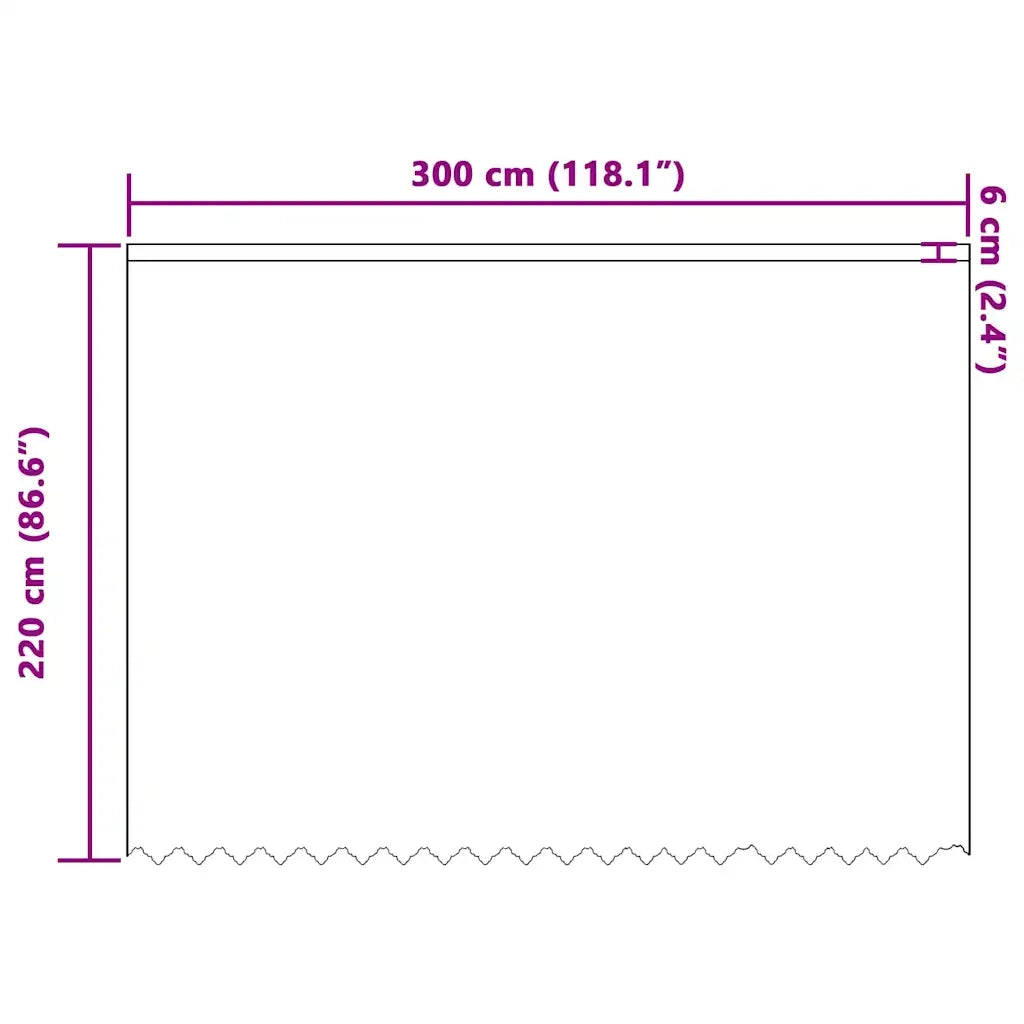 vidaXL Tende con tende Floreale Bianco 300 x 220 cm Poliestere