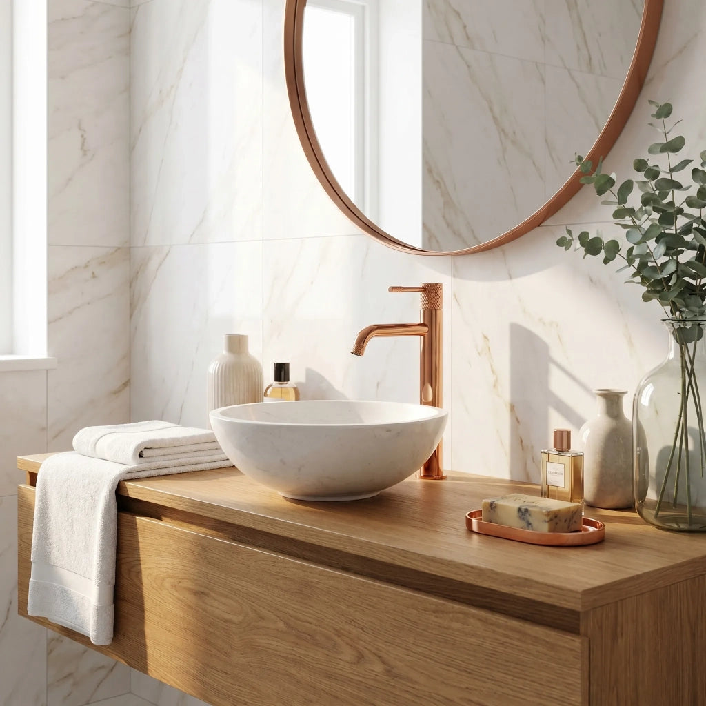 Rubinetto Da Lavabo Rea Venti Copper High