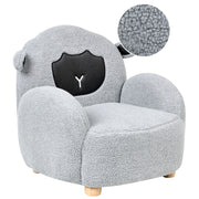 Poltrona per bambini Tessuto Grigio motivo pecora Tappezzeria Sedia bassa per bambini FormaPoltrona per bambini Tessuto Bianco sporco motivo pecora Tappezzeria Boucle Sedia bassa per bambini Forma