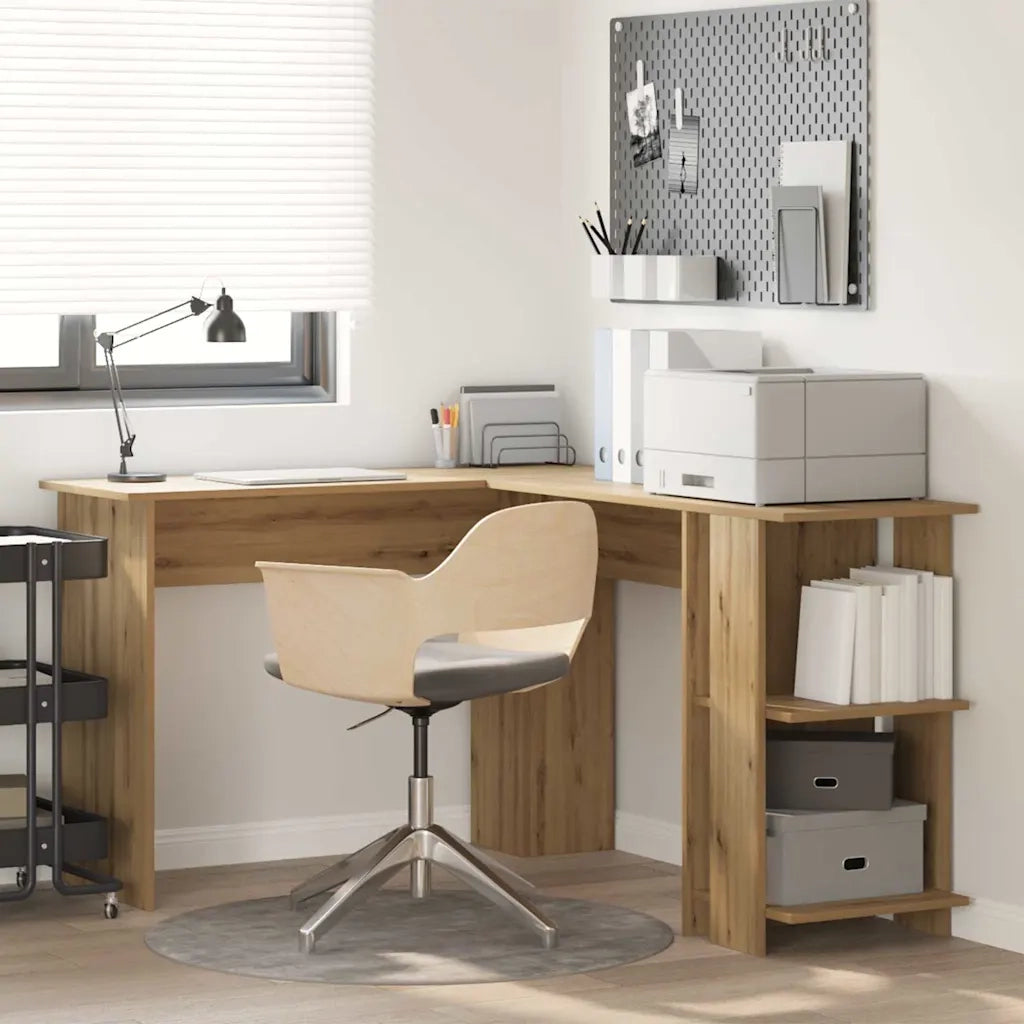 Scrivania ad angolo Rovere artigianale Legno ingegnerizzato 869561