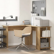 Scrivania ad angolo Rovere artigianale Legno ingegnerizzato 869561