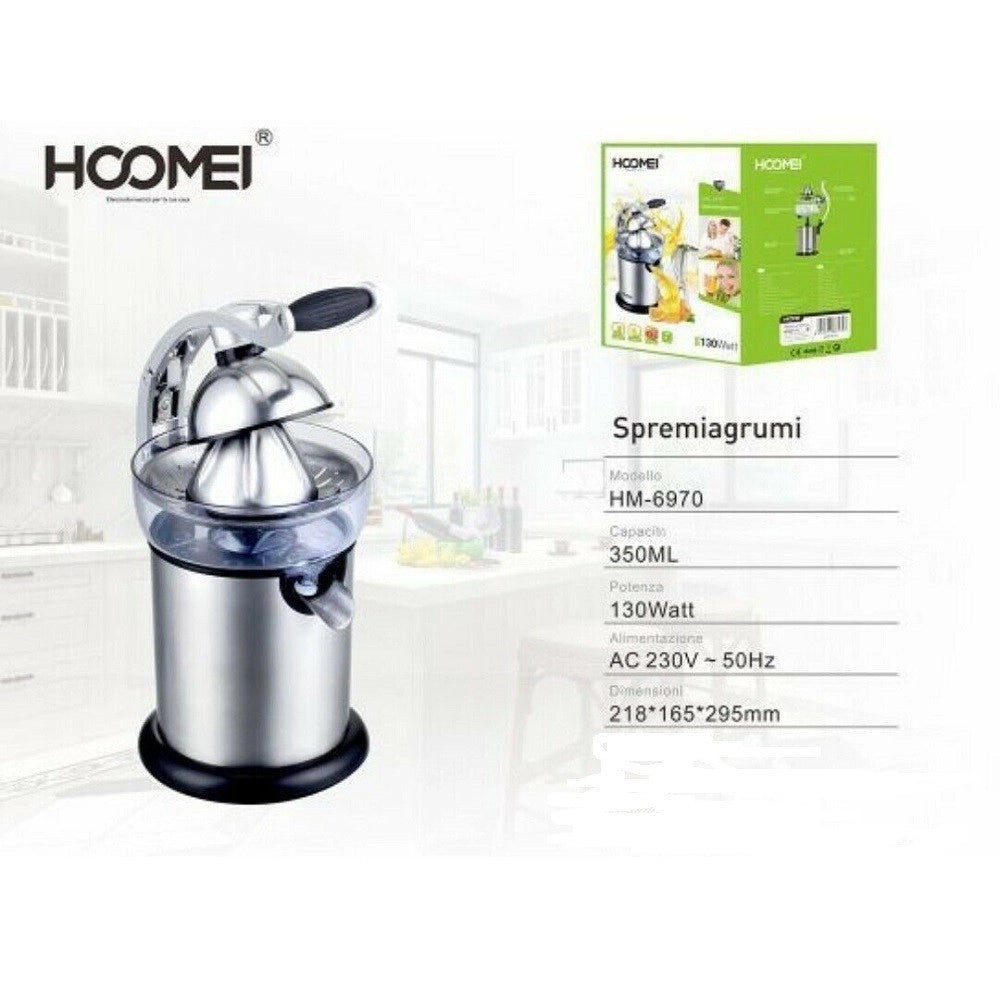 Trade Shop - Spremiagrumi Limoni Arance Elettrico Professionale 350ml 130 Watt Hoomei Hm-6970 -