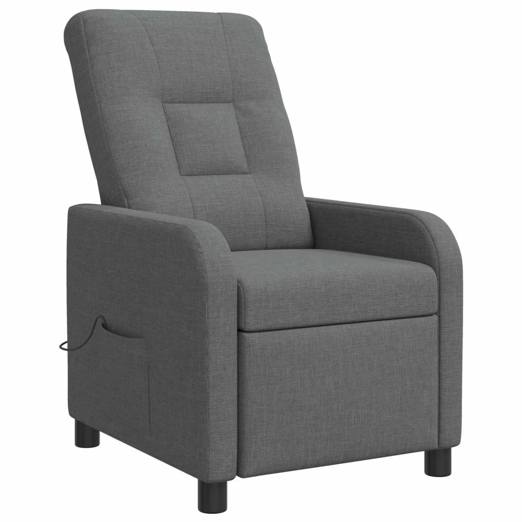 Divano Sedia-Poltrona Massaggiante Grigio Scuro Tessuto 471758