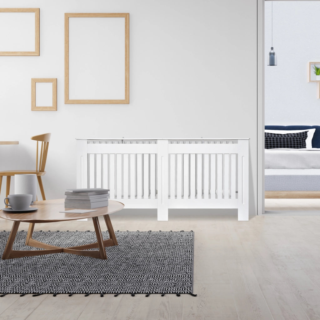 Copriradiatore in MDF ¨C Minimal ¨C Bianco 172x19x81 cm
