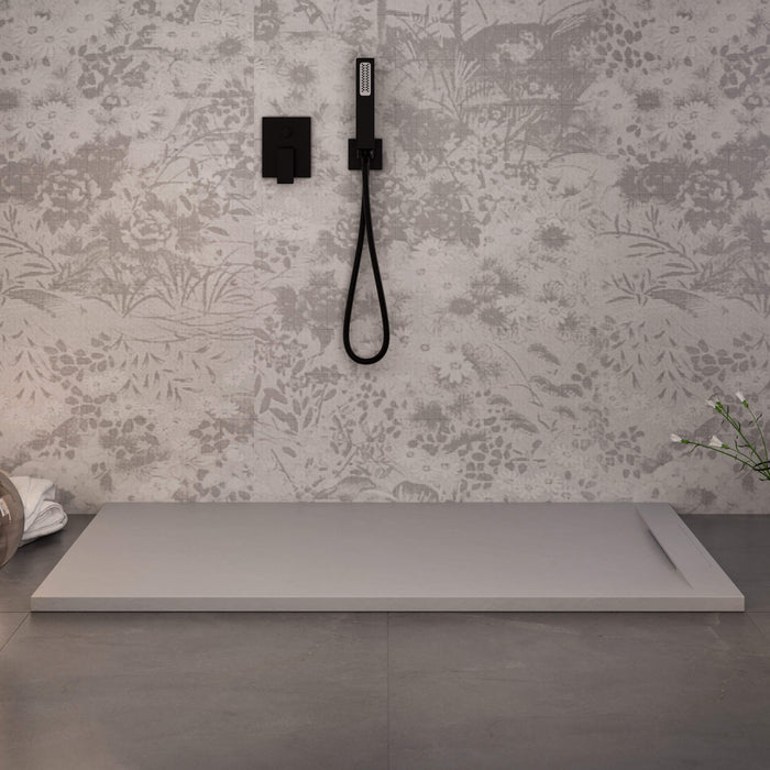 Piatto Doccia in Pietra 70x110 cm Bonussi Ardesia Calcutta Grigio Chiaro