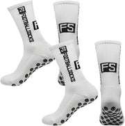 Sokke Antislittanti per Calcio - Sokke Sportive Ademanti - Sokke con Cuffie Antiscivolo - Sokke Elastiche - Comode e Leggere - Adatte allo Sport e all'Uso Giornaliero
