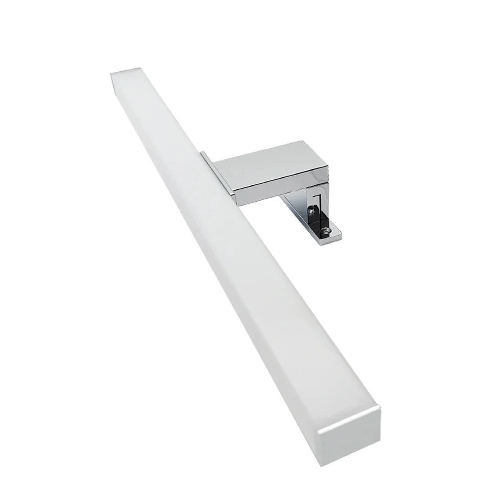 Trade Shop - Lampada Led Per Specchio Bagno 6w Luce 4000k Ip44 Argento Doppia Istallazione 400pc-1-an -