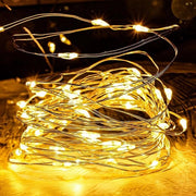 Cavo USB per illuminazione di Natale con 8 modi di illuminazione, impermeabile, per interni ed esterni, camera da letto, feste, Natale, matrimoni, giardino (1 pezzo 5M)
