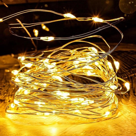 Cavo USB per illuminazione di Natale con 8 modi di illuminazione, impermeabile, per interni ed esterni, camera da letto, feste, Natale, matrimoni, giardino (1 pezzo 5M)