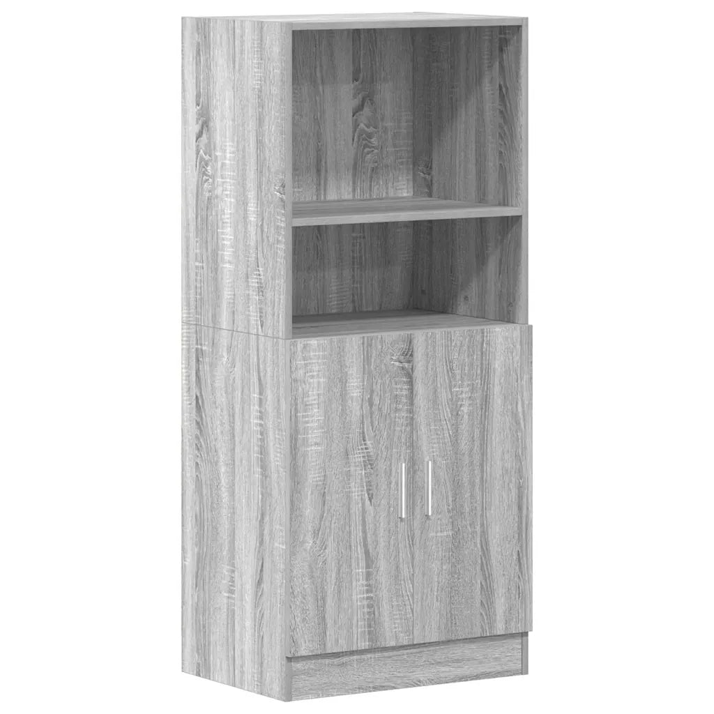 Set di Mobili da Cucina 3 pz Grigio Sonoma in Truciolato 3324156
