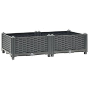 Fioriera rialzata per piante e fiori giardino 80 x 40 x 23 cm polipropilene 02_0000942