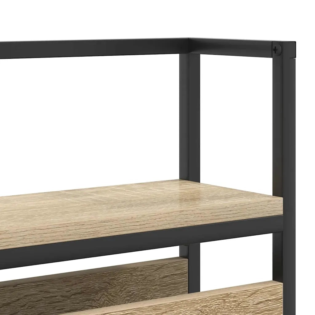 vidaXL Testata contenitore rovere sonoma 100 cm Legno multistrato