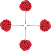 Boutonniere di rose per sposo - matrimonio e anniversario - rosso