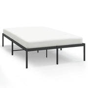 Letto matrimoniale | Letto per adulti | Giroletto in Metallo Nero 120x190 cm