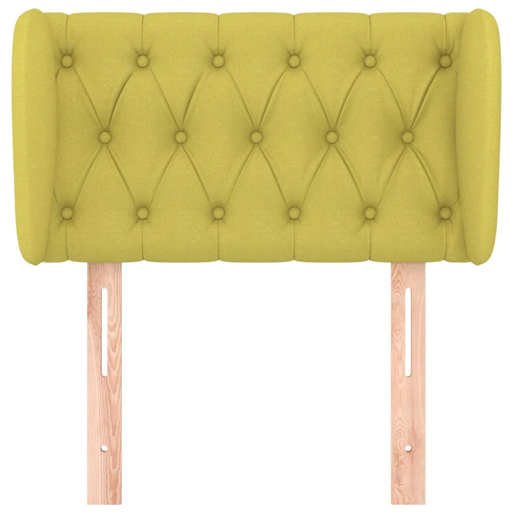 Testiera ad Orecchio Verde 83 x 23 x 78/88 cm in Similpelle