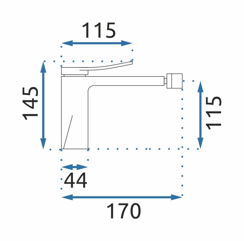 Rubinetto Da Bidet Rea Soul Black