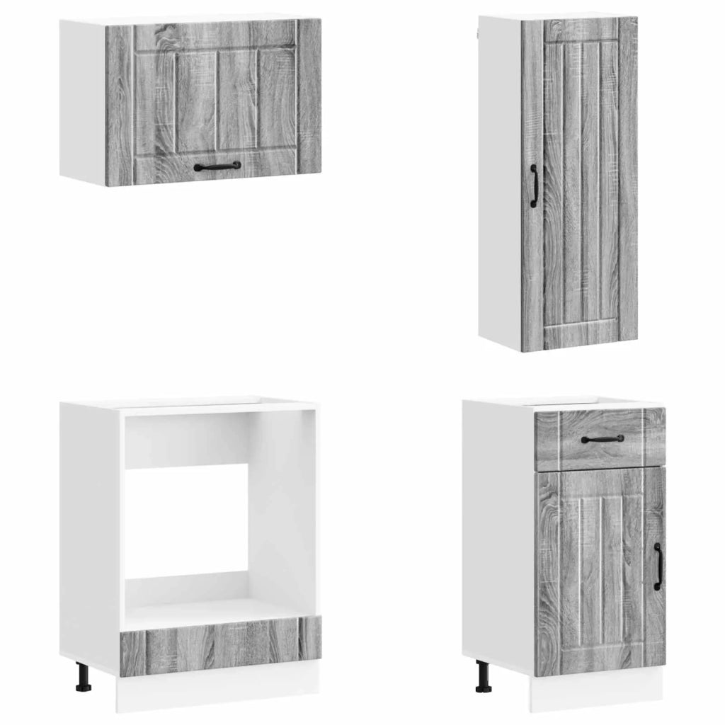 Unità Cucina LUCCA 8 pcs Sonoma grigio Legno ingegnerizzato 3438159