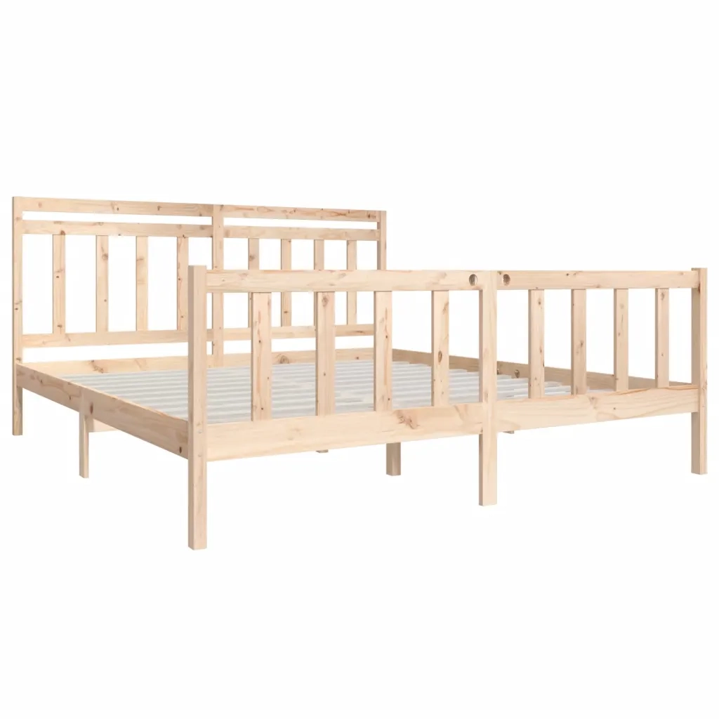 Giroletto-Struttura Letto 180x200 cm Super King in Legno Massello 590967