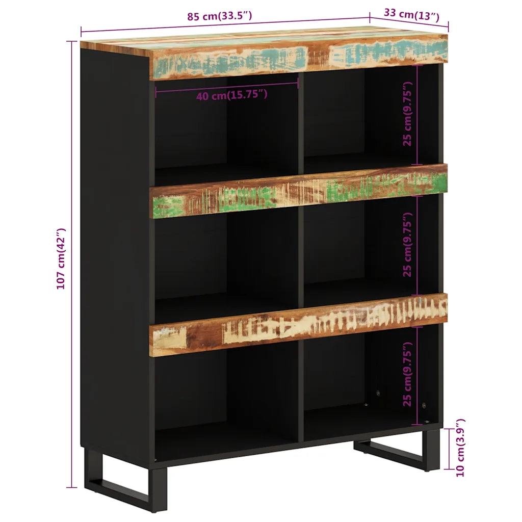 Credenza 85x33x107 cm in Legno Massello di Recupero 352903