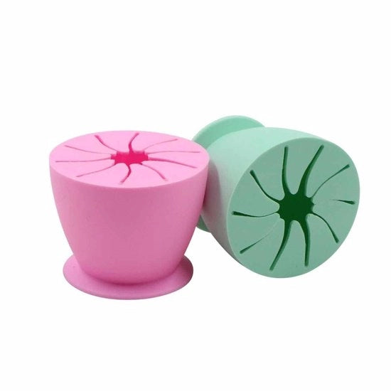 Mini Raccoglitore di Rifiuti in Silicone - 2 Pezzi - Ideale per Progetti Creativi - Utilissimo e Compattabile - Perfetto per Hobby - Grigio