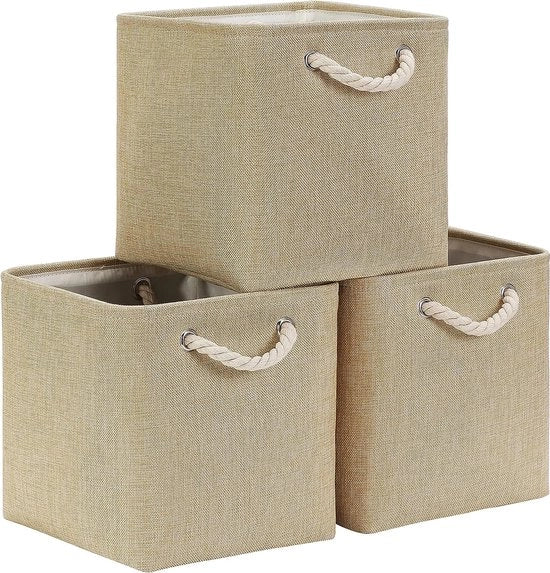 Cubetto di stoccaggio in lino da 33 cm