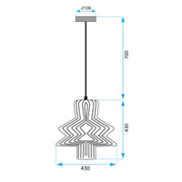 Lampada Da Soffitto APP1458-1CP