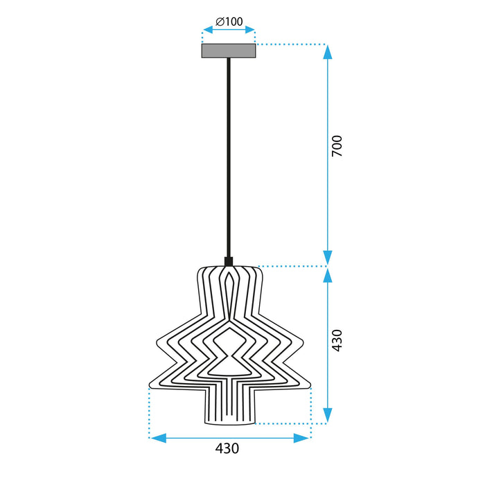 Lampada Da Soffitto APP1458-1CP
