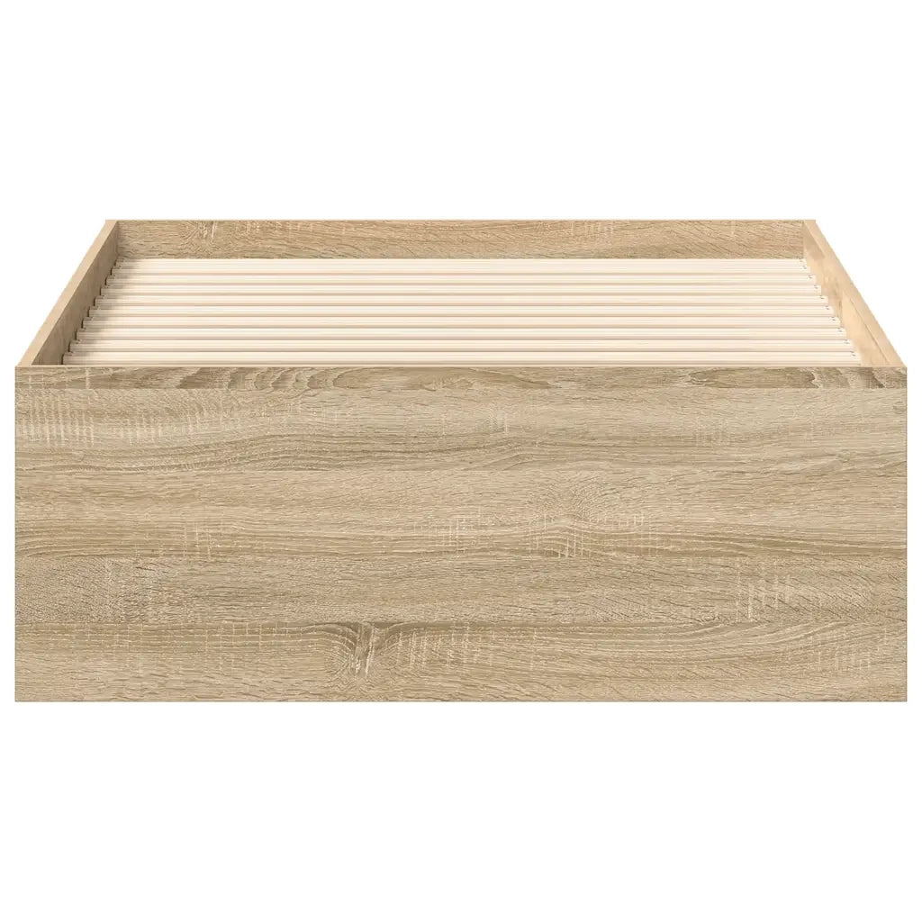Letto singolo | Letto per adulti | Giroletto Rovere Sonoma 90x190 cm